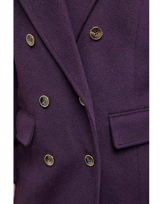 Oasis Purple Maxi Tailored Coat