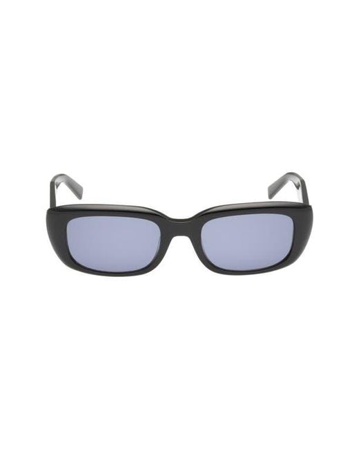 Abercrombie & Fitch Blue 52Mm Rectangular Sunglasses