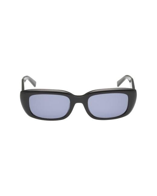 Abercrombie & Fitch Blue 52Mm Rectangular Sunglasses