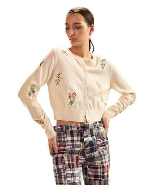 Cynthia Rowley White Forget Me Not Cardigan