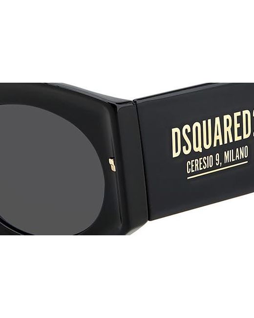 DSquared² Black 51mm Round Sunglasses