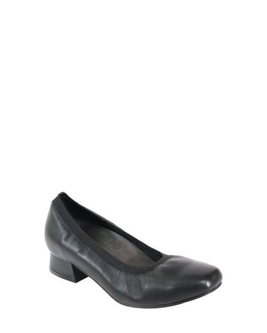 David Tate Gray Fab Square Toe Pump