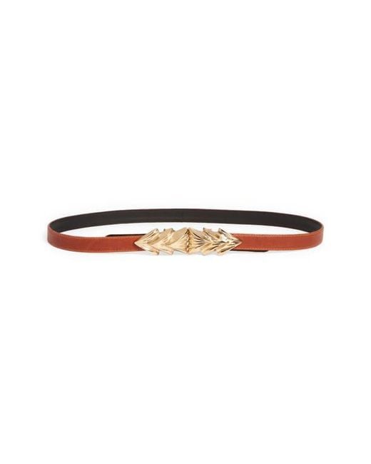 Raina White Three Shells Leather Belt