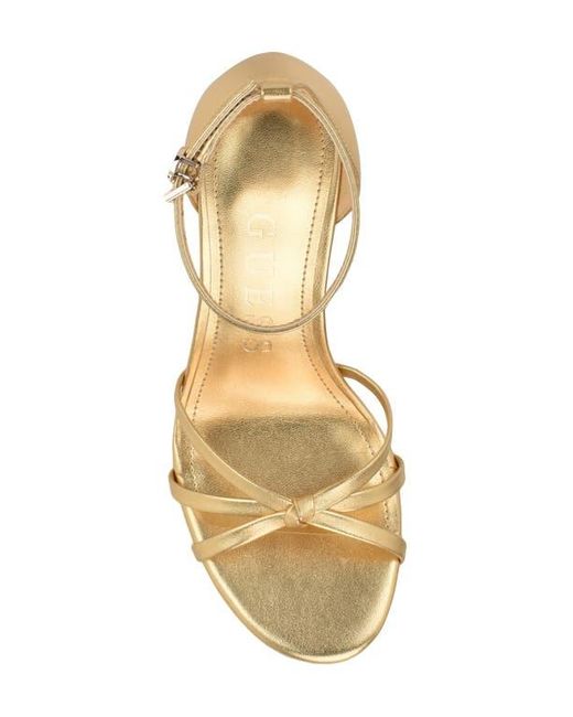 Guess Metallic Spring Ankle Strap Sandal