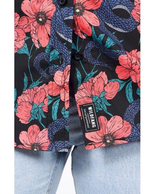 WILDFANG Red The Essential Button Up