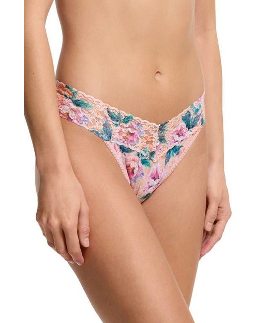 Hanky Panky Pink Print Original Rise Thong