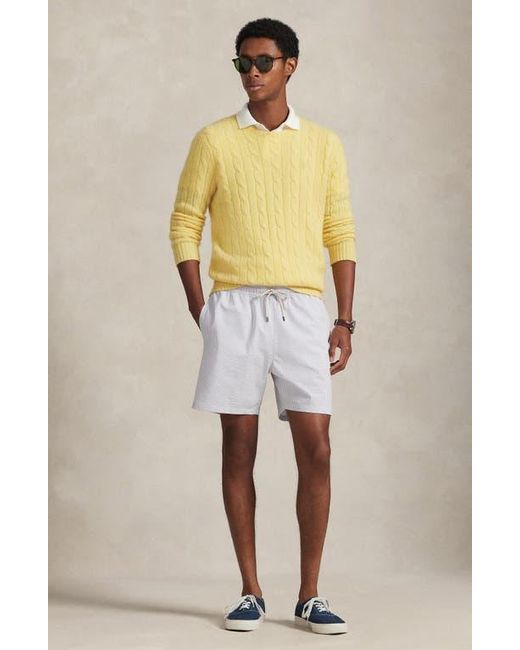 Polo Ralph Lauren Multicolor Traveler Seersucker Swim Trunks for men