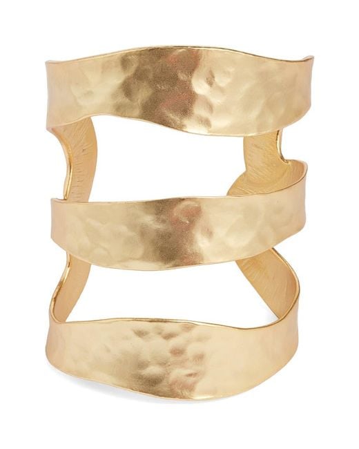 Karine Sultan Natural Stack Cuff Bracelet