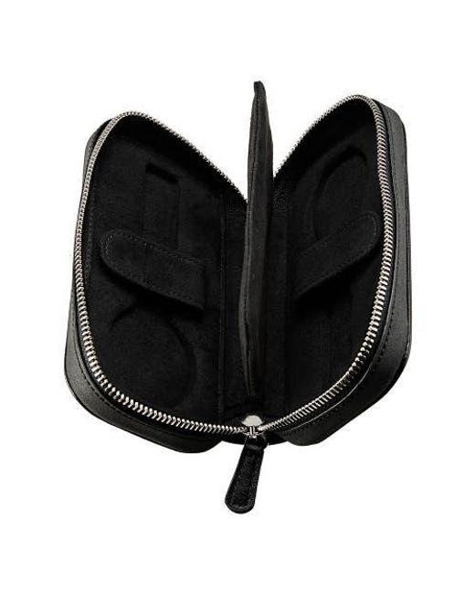 Wolf Black Philipp 2 Piece Watch Zip Case for men
