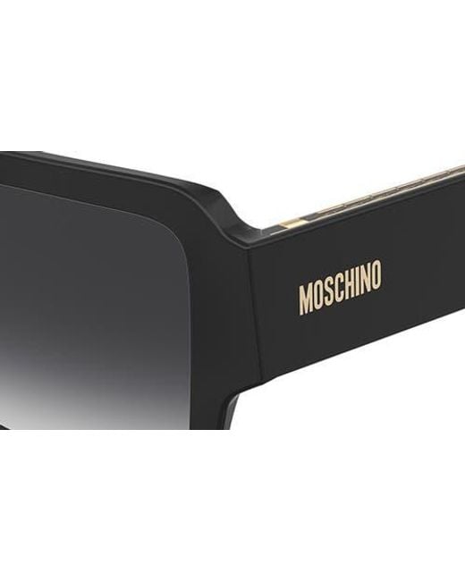Moschino Black 54Mm Gradient Flat Top Sunglasses for men