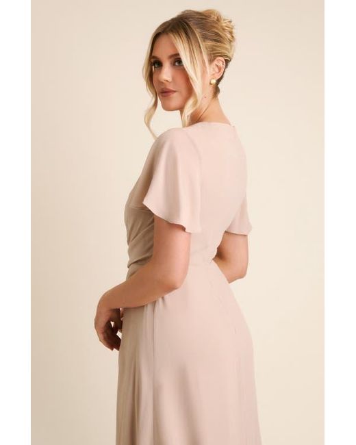 knot bridesmaid dresses Twist-Knot Chiffon Bridesmaid Dress
