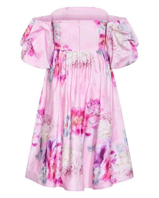 city chic pink floral dress City Chic Plus Size Floral Dresses
