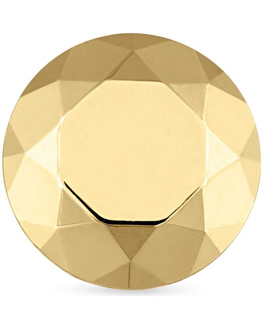Maria Tash Metallic Faceted Round Single Threaded Stud Earring