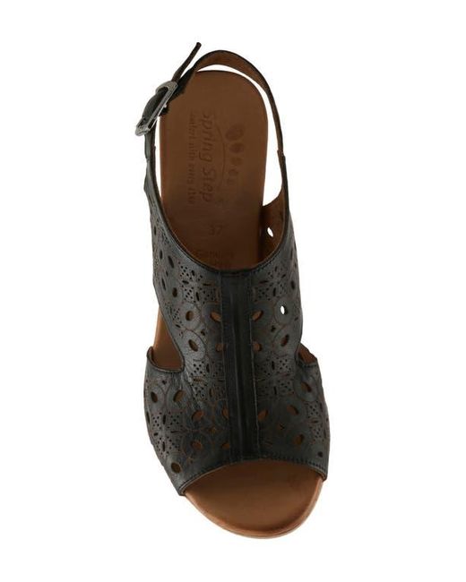 Spring Step Black Kovach Slingback Sandal