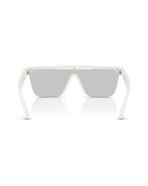 Burberry Gray 141Mm Rectangular Shield Sunglasses