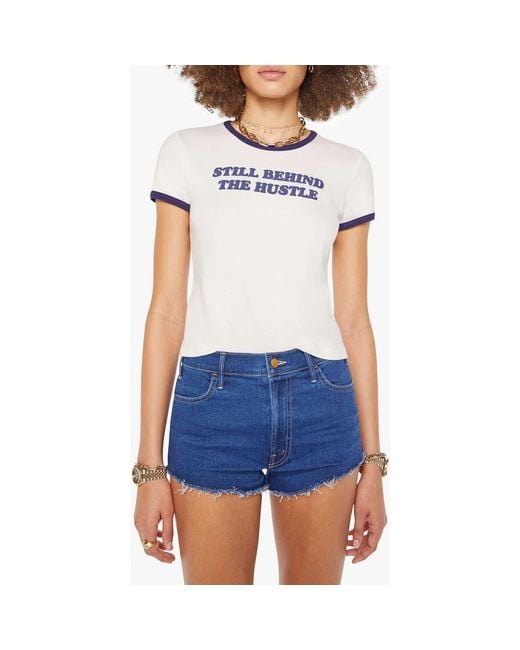 Mother Blue The Itty Bitty Cotton Graphic Baby Tee