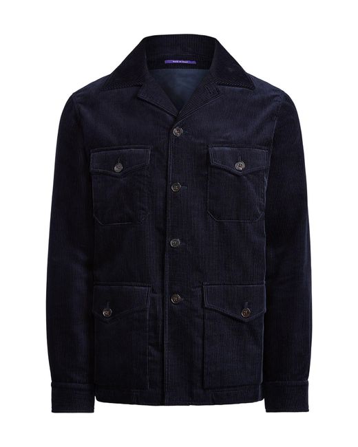 Ralph Lauren Purple Label Cotton Corduroy Jacket in Blue for Men | Lyst