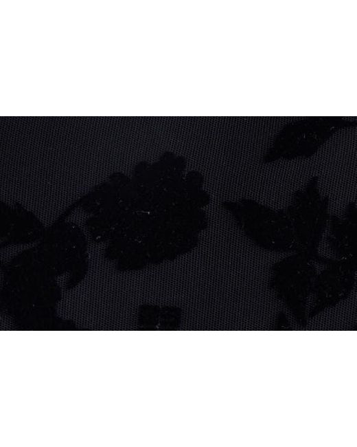 Givenchy Black Mixed Media Asymmetric Midi Dress