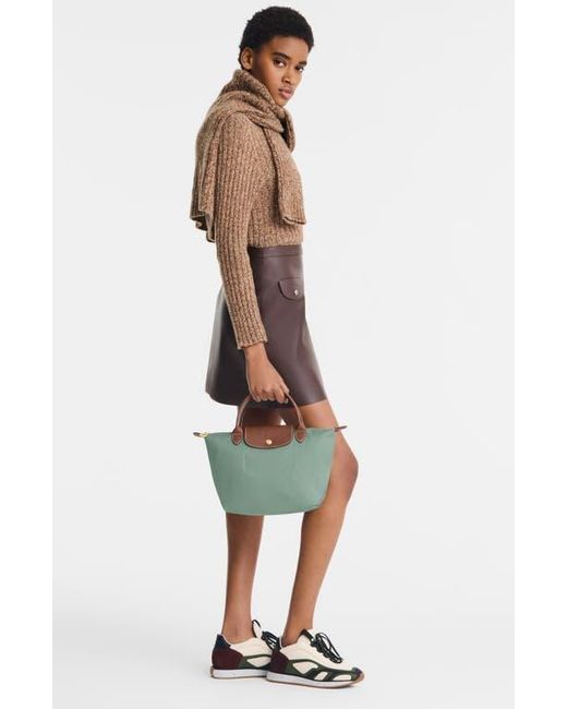 Longchamp Blue Small Le Pliage Original Top Handle Bag