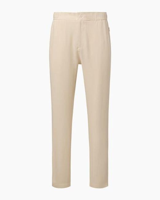 Onia Multicolor Button Front Elastic Linen Pant for men