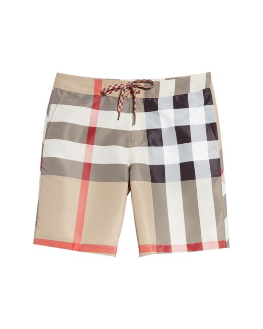 Burberry Breton Check Swim Trunks for Men Lyst