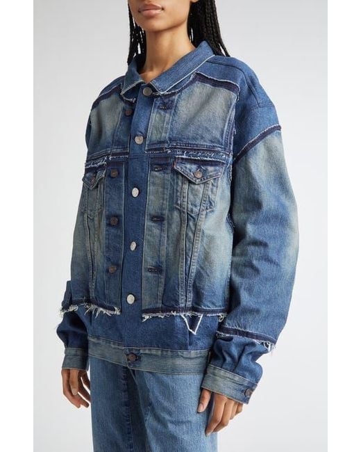 Junya Watanabe Blue X Levi's Deconstructed Denim Trucker Jacket