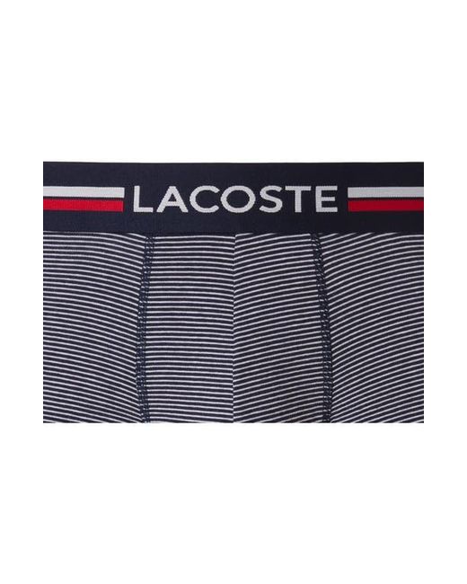 Lacoste Blue Assorted 3-Pack Boxer Briefs for men