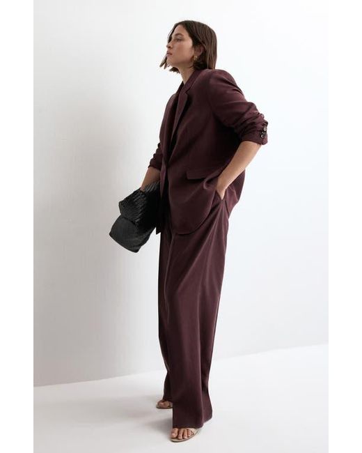 Mango Purple Suit Blazer