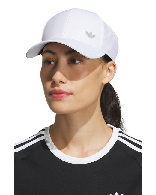 Adidas White Luna Structured Strap Back Hat