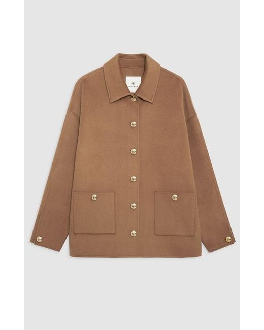 Anine Bing Blue Luca Cashmere Blend Jacket