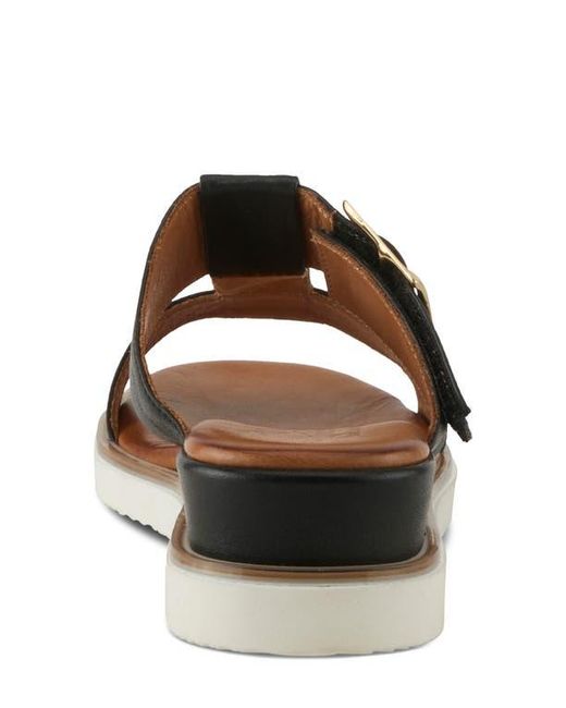 Spring Step Black Seaport Slide Sandal