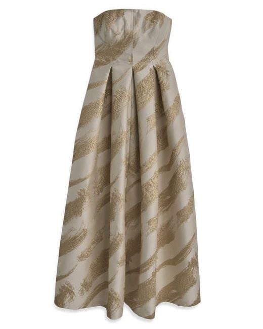 Donna Karan Natural Strapless Fit & Flare Gown