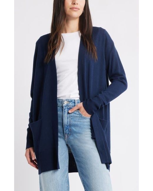 Caslon Blue Everyday Open Front Cardigan
