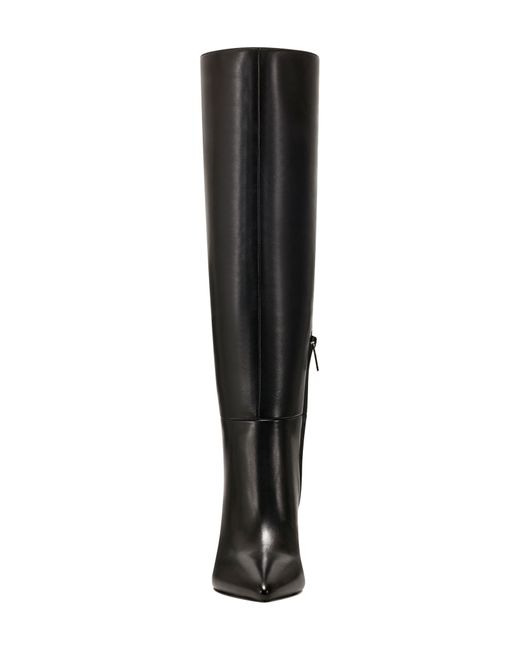 Marc Fisher Black Georgiey Pointed Toe Knee High Boot