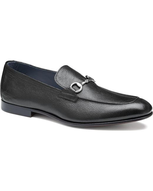 Johnston & Murphy Black Taylor Bit Loafer for men