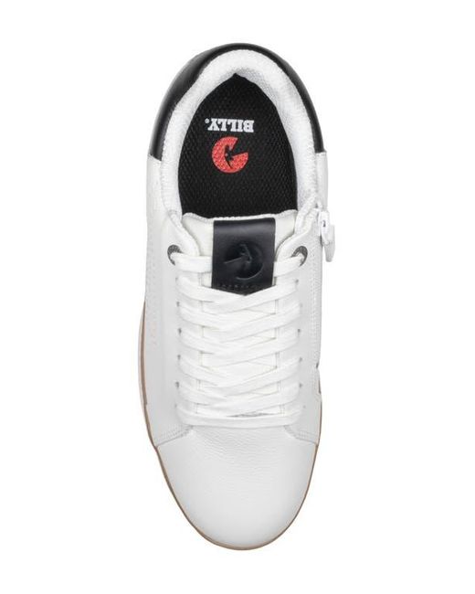 BILLY Footwear White Comfort Luxe Zip Around Sneaker for men