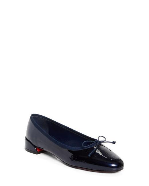 Christian Louboutin Blue Sweetie Jane Bow Ballet Flat