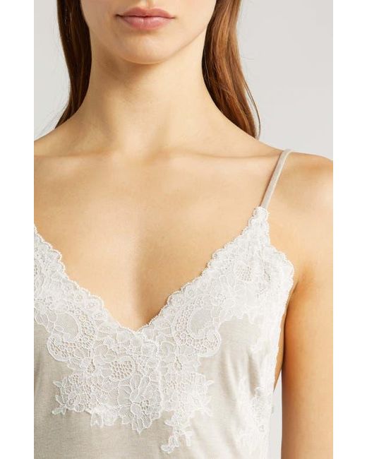 Natori Luxe Shangri La Nightgown in White Lyst