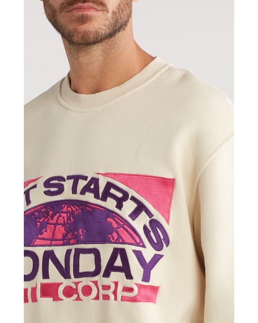 DIET STARTS MONDAY Pink Corp Sweatshirt for men
