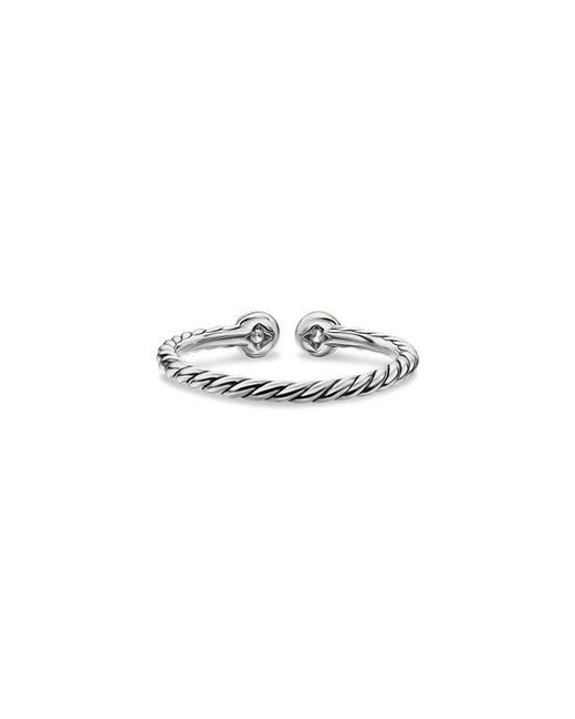 David Yurman Metallic Cable Open Round Ring