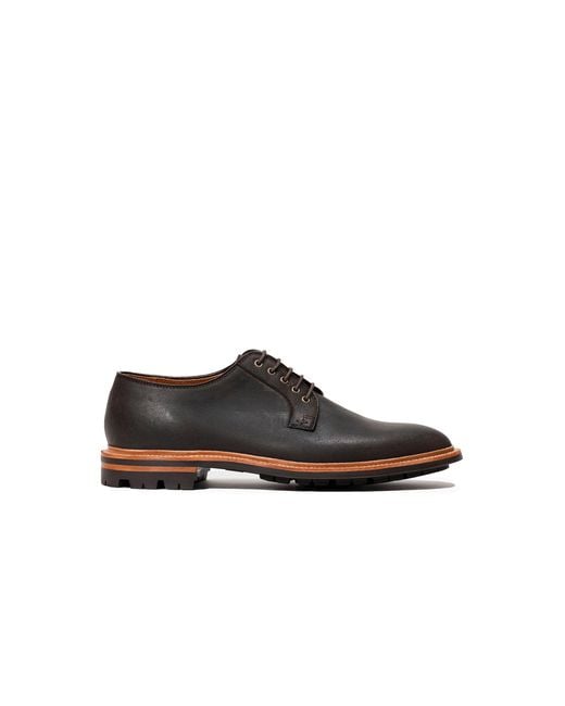 Grant Stone Brown Plain Toe Shoe for men