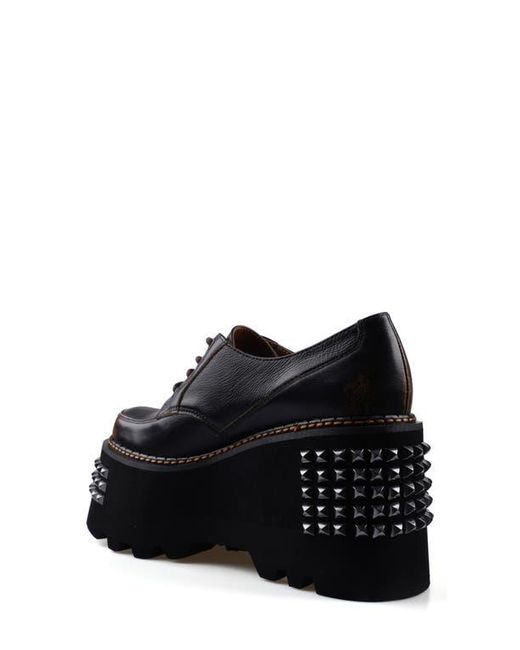 Zigi Black Celestina Stud Platform Derby