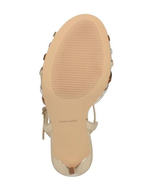 Nine West Metallic Meripen Ankle Strap Sandal