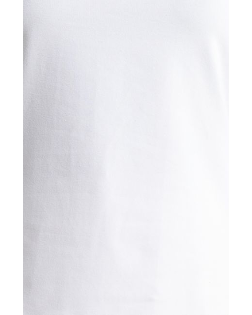 Halogen® White Halogen(r) Sleeveless Stretch Cotton Knit Shell Top