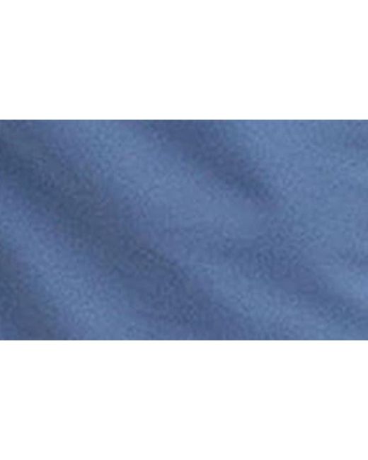 Barbour Blue Staple Logo Embroidered Swim Trunks for men
