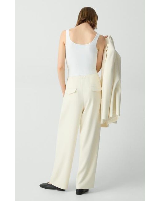Theory White Drawstring Pants