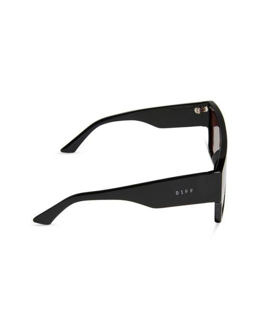 DIFF Brown Electra 136Mm Gradient Shield Sunglasses