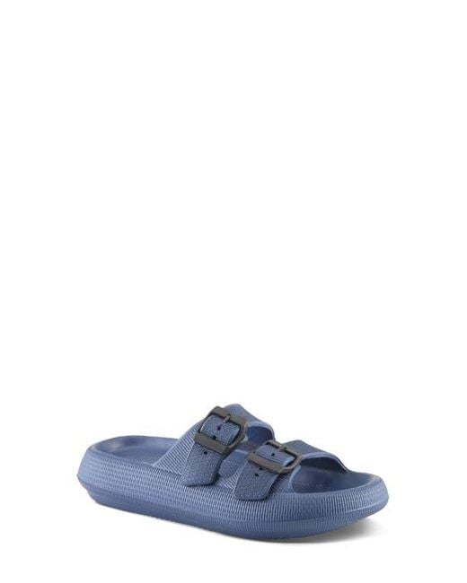 Flexus by Spring Step Blue Bubbles Waterproof Slide Sandal