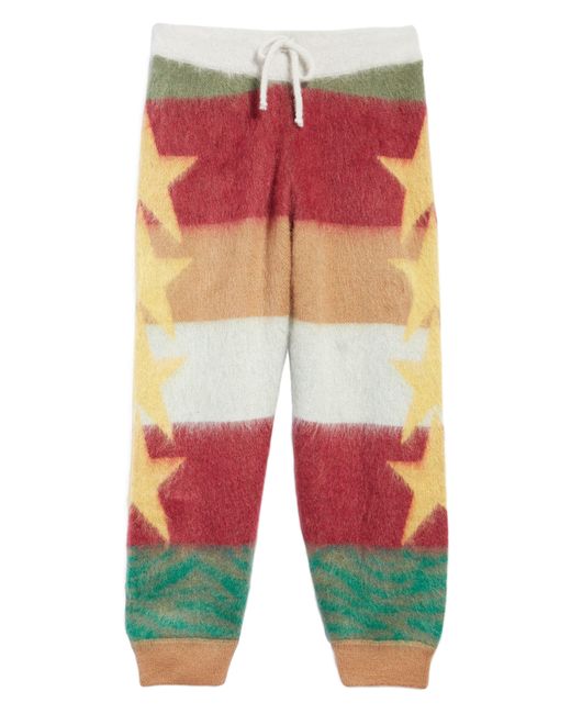 Palm Angels Red Stars Mohair Blend joggers