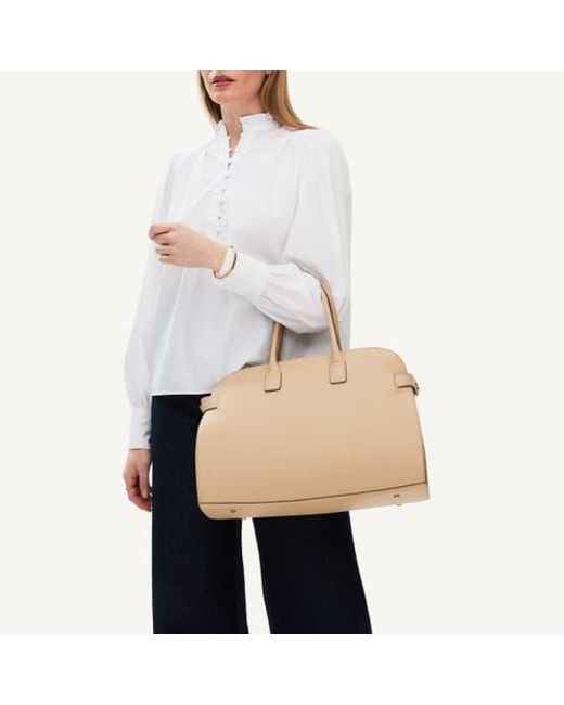 Radley Natural The Rathbone Ziptop Satchel Bag